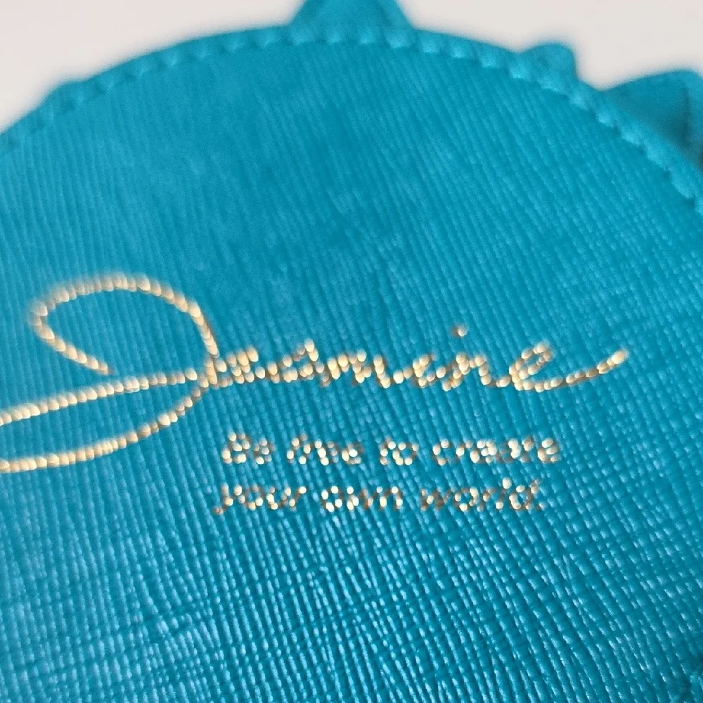 Bath & Body Works Disney Jasmine Teal and Gold Princess Pouch.‎
